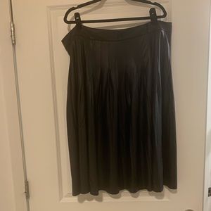 Lane Bryant Black Faux Leather Skirt